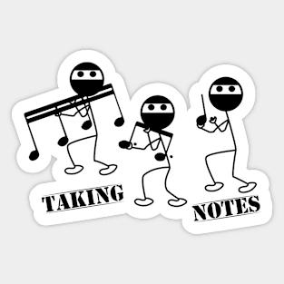 Taking Notes Sticker